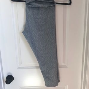 Blue grey Cropped Workout Pants